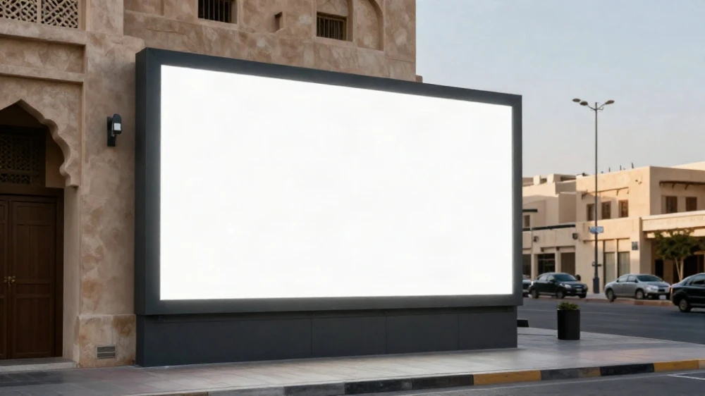 تصميم لوحات اعلانية مضيئة فليكس وفينيل