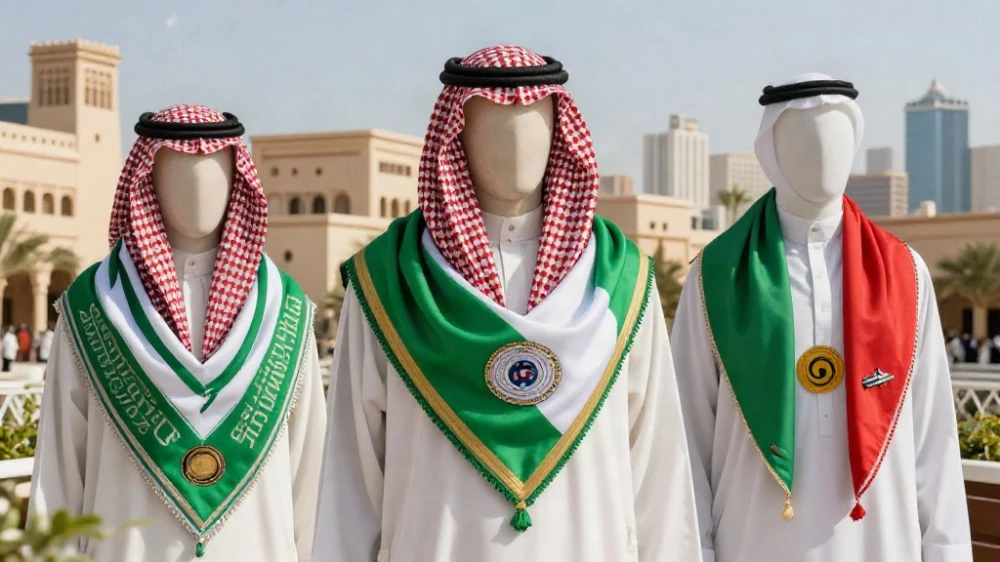 تصاميم وشاح اليوم الوطني السعودي جديدة