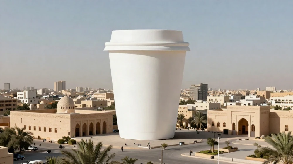 تصميم اكواب قهوة ورقية مبتكرة