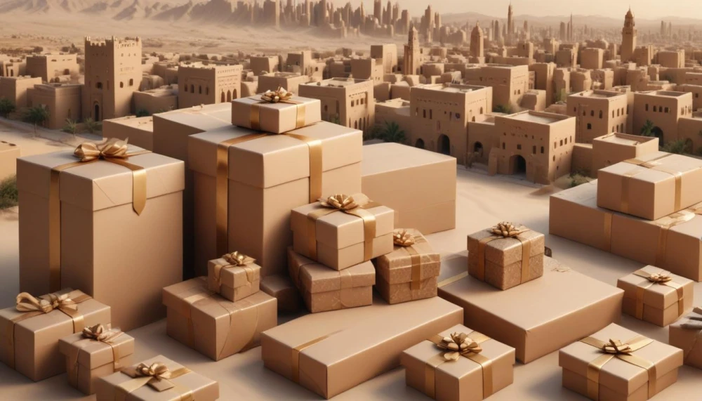 تغليف هدايا عبايات فخم