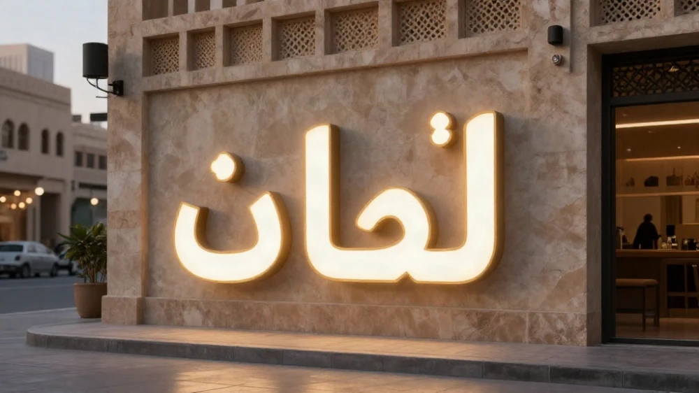 لوحات محلات تجارية مضيئة بالرياض